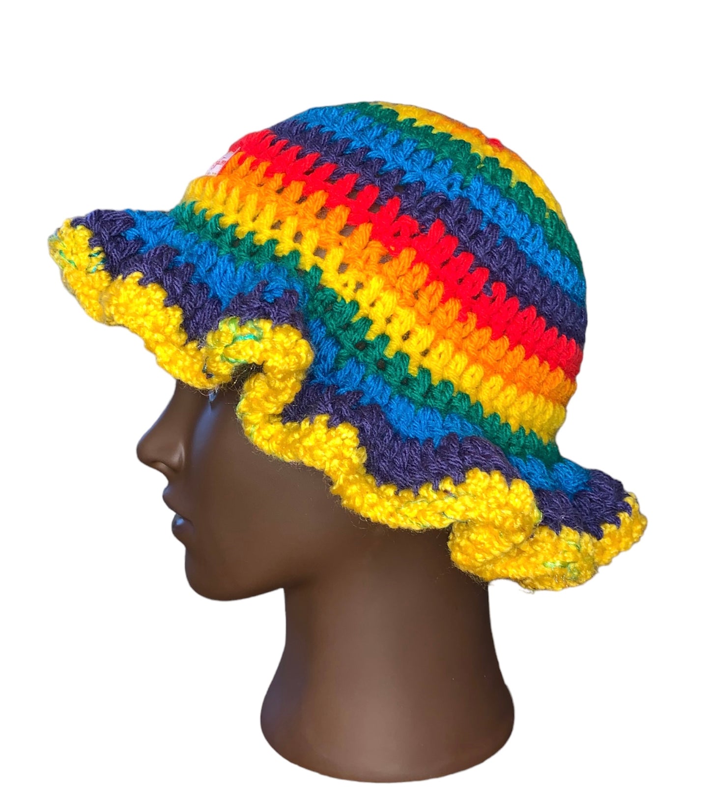 Crochet Rainbow Hat