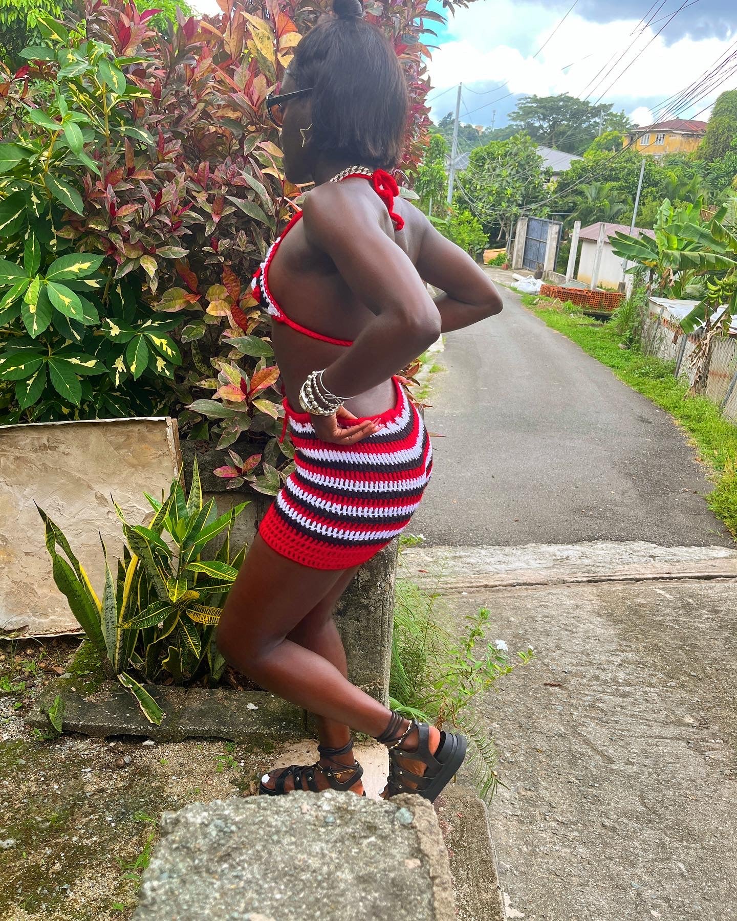 Island Heat Crochet Mini Shorts