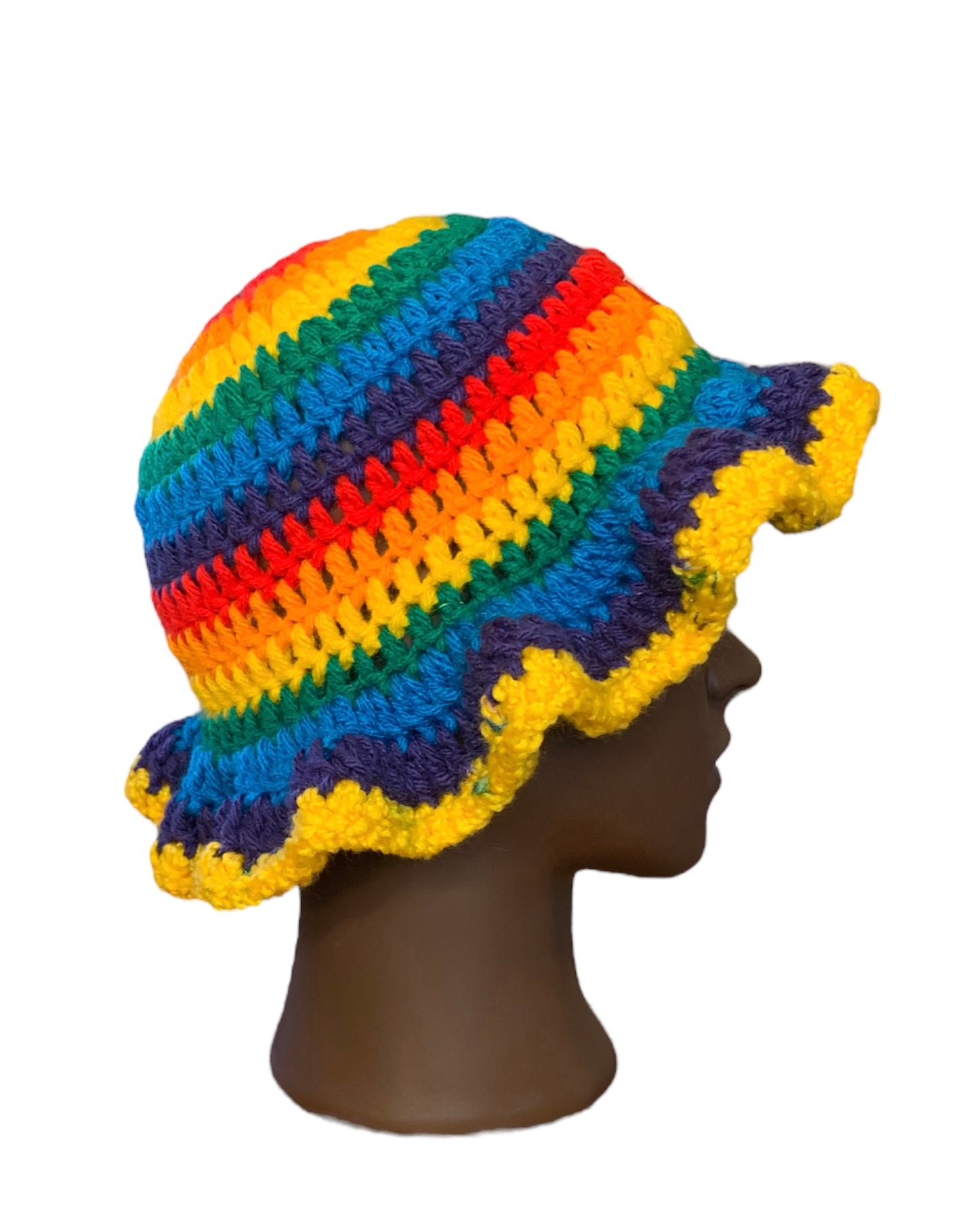 Crochet Rainbow Hat