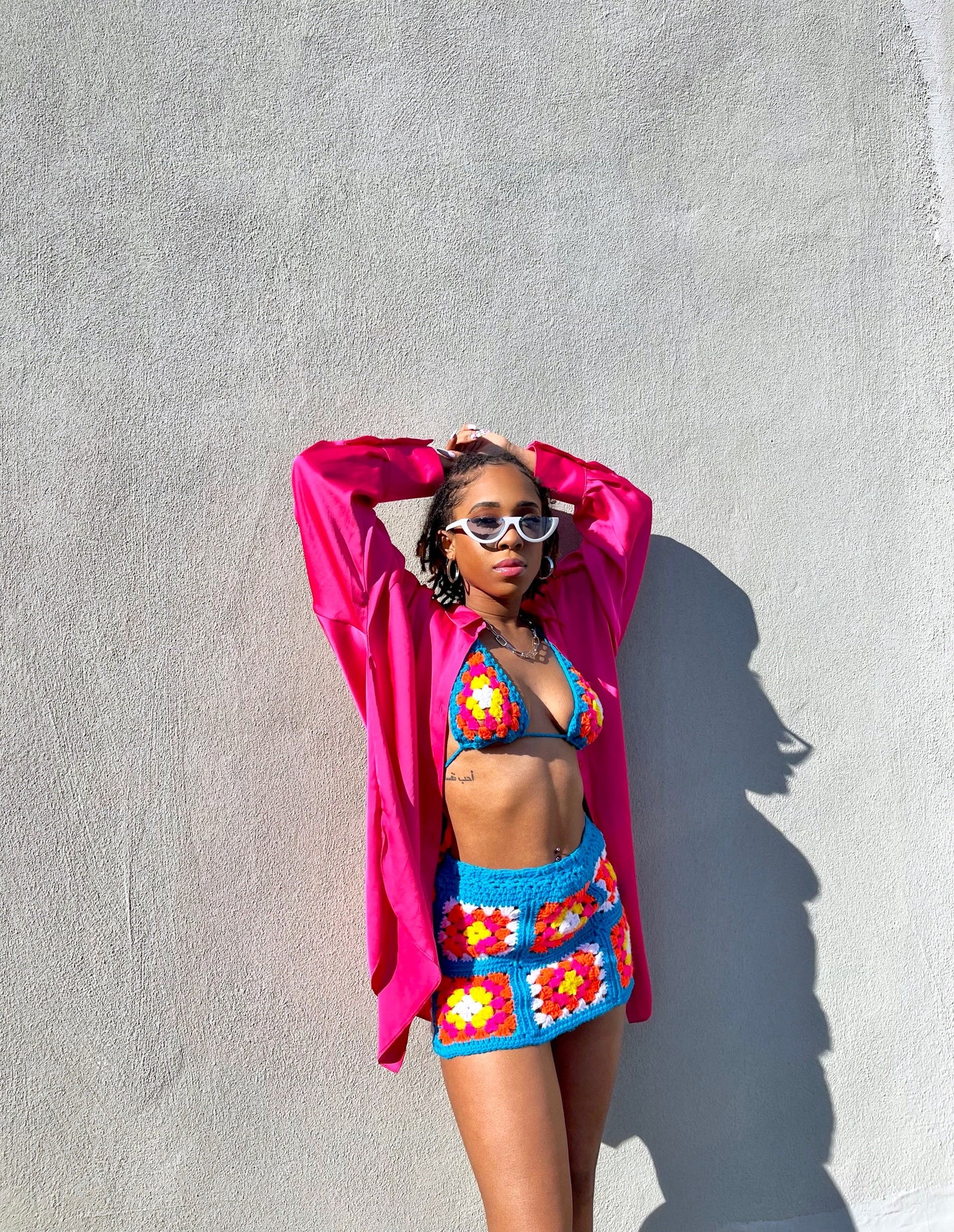 Color Pop Granny Crochet Top